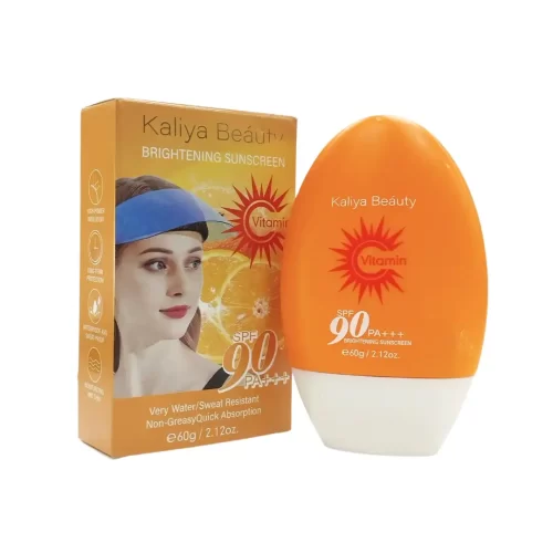 protector solar con vitamina C SPF 90 para protección alta, luminosidad y efecto antiedad en la piel