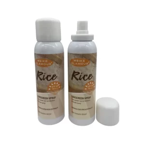 protector solar de arroz en spray SPF 90 PA+++ para alta protección, resistencia al agua y cuidado de la piel