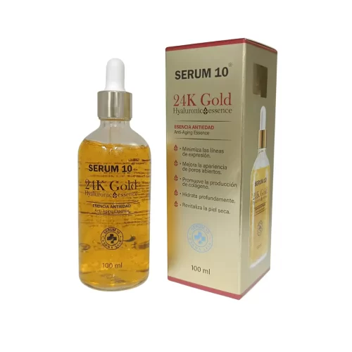Sérum 10 Ácido Hialurónico 24k: Hidratación, Regeneración y Lujo