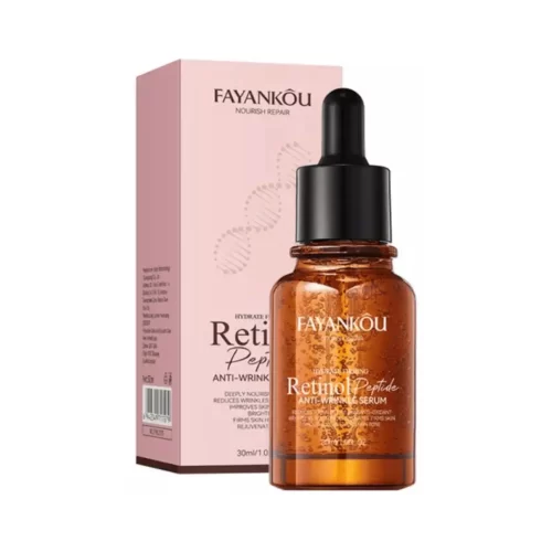 sérum retinol y péptidos Fayankou para reducir arrugas, reafirmar la piel y aportar luminosidad al rostro
