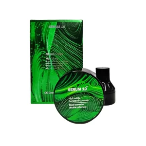 Base de Maquillaje Serum 10: Alta Cobertura, Resistente al Agua