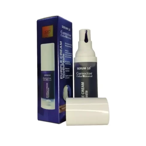 crema dental morada blanqueadora para dientes más blancos sin sensibilidad
