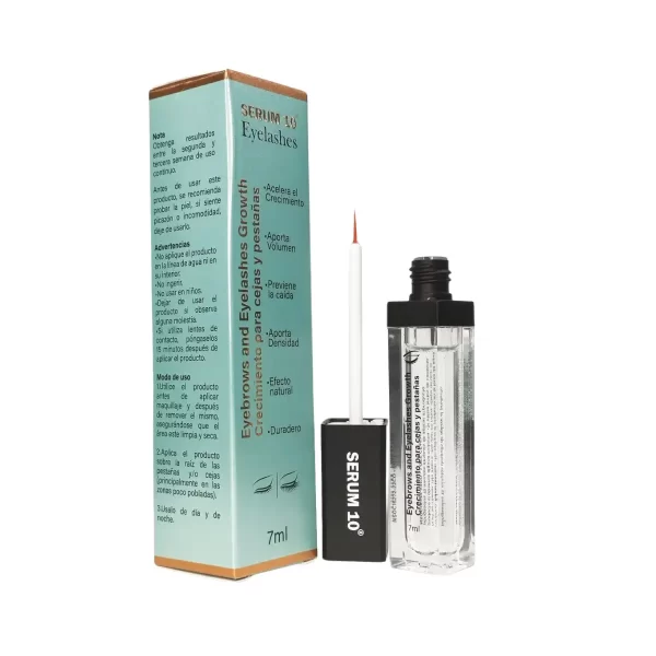 sérum crecimiento pestañas serum 10 | alargamiento y fortalecimiento natural sérum crecimiento de pestañas serum 10 para alargar, fortalecer y embellecer naturalmente las pestañas